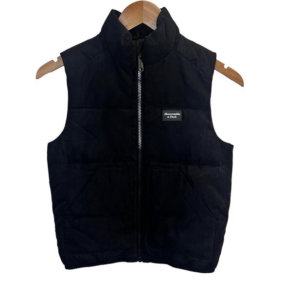 Abercrombie Kids Full Zip Vest Boys 7/8 Puffer Wind Water Resistant Preppy Y2K - Picture 1 of 11